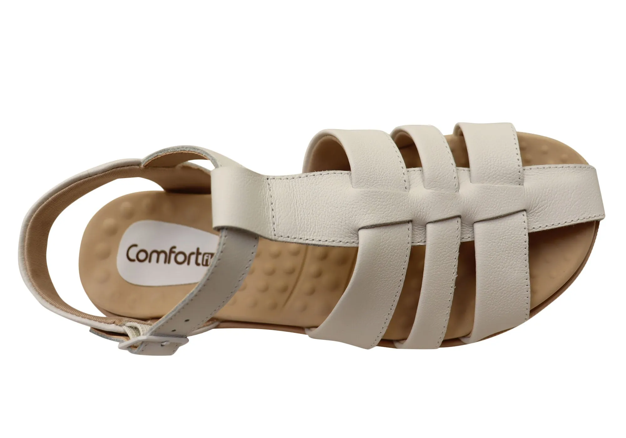 Comfortflex Kelly Womens Comfortable Leather Sandals Made In Brazil